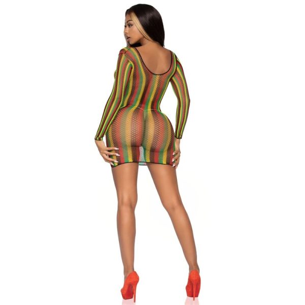 LEG AVENUE - RASTA MINI DRESS ONE SIZE - Image 4