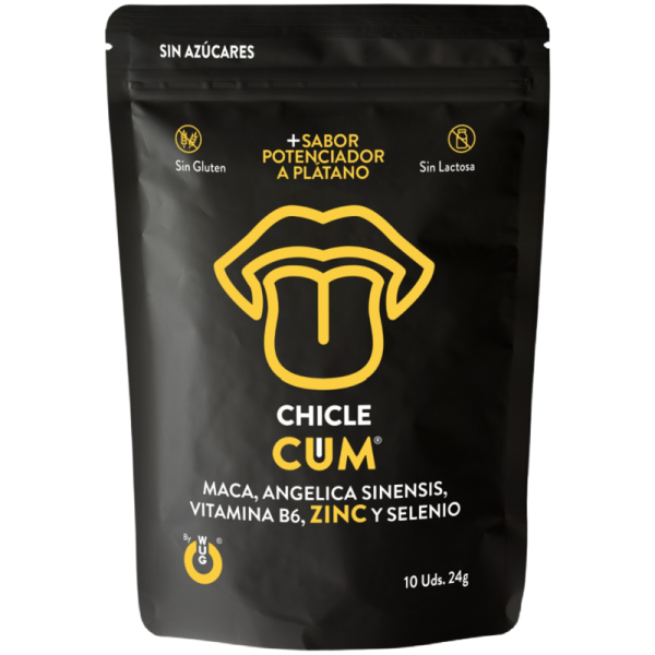 WUG SEX SENSE - CUM EJACULATION INCREASE GUM  SEMEN BANANA FLAVOR 10 UNITS