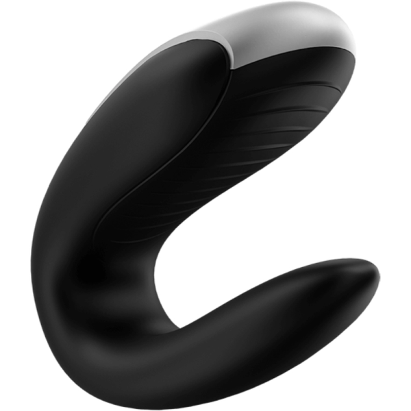 SATISFYER - DOUBLE FUN PARTNER VIBRATOR BLACK - Image 5