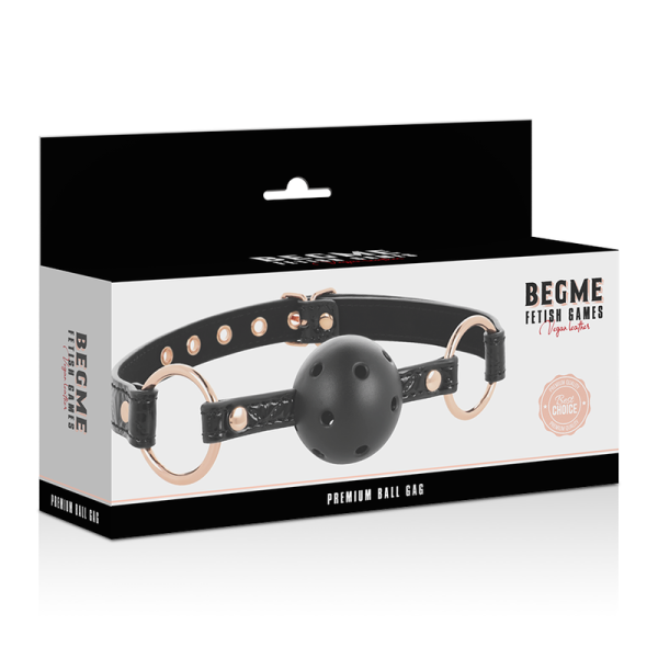 BEGME - BLACK EDITION BALL GAG VEGAN LEATHER - Image 4