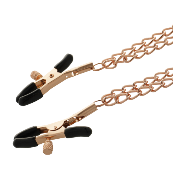 COQUETTE CHIC DESIRE - FANTASY METAL NIPPLE CLIPS WITH CHAIN - Image 5