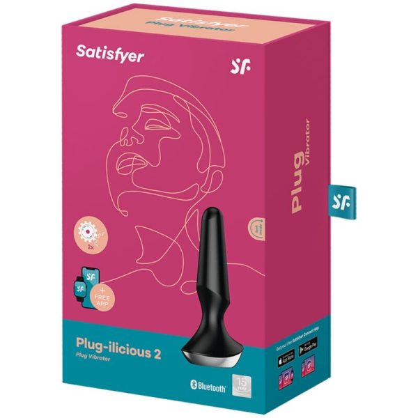 SATISFYER - PLUG ILICIOUS 2 PLUG VIBRATOR BLACK - Image 5