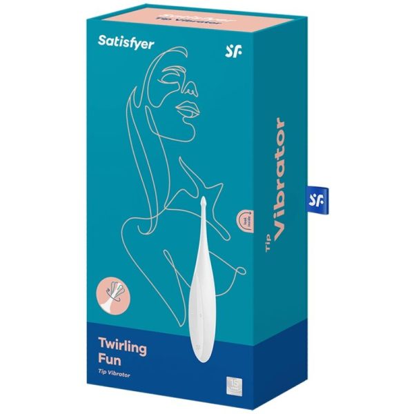 SATISFYER - TWIRLING FUN TIP VIBRATOR WHITE - Image 4