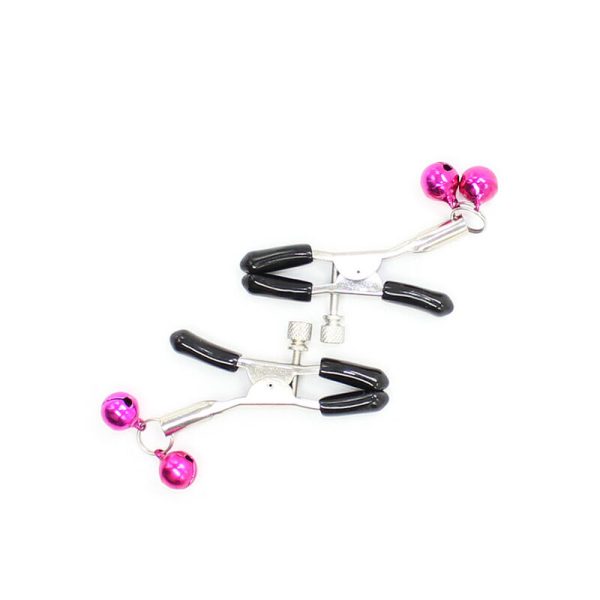 OHMAMA FETISH - NIPPLE CLAMPS WITH PINK BELL - Image 5