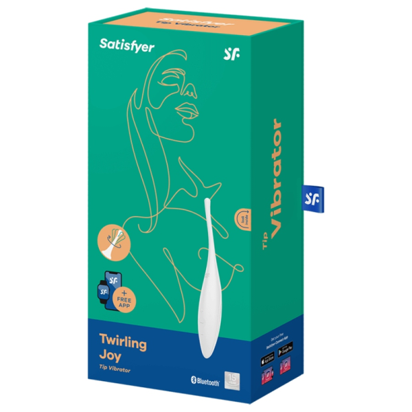 SATISFYER - TWIRLING JOY CLIT TIP VIBRATOR WHITE - Image 4