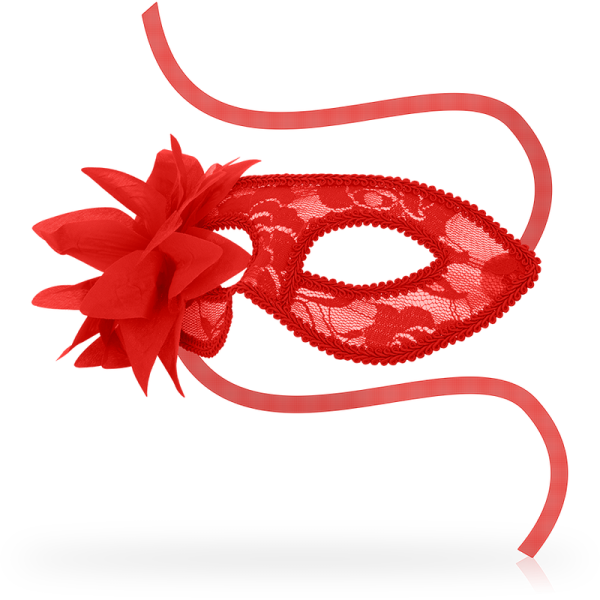 OHMAMA - MASKS MASKS WITH LACE AND RED FLOWER - Image 2