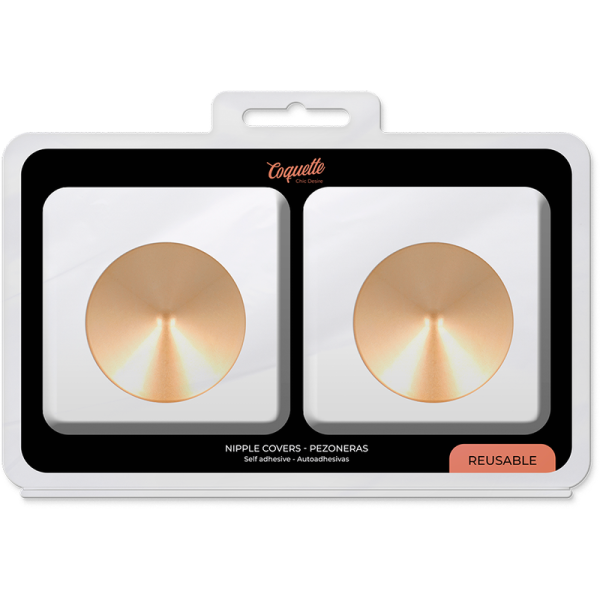 COQUETTE CHIC DESIRE - NIPPLE COVERS GOLDEN CIRCLES - Image 5