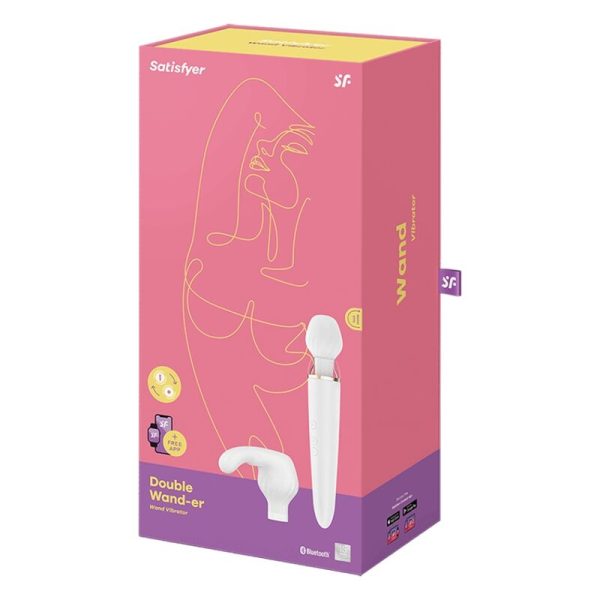 SATISFYER - DOUBLE WANDER APP WHITE - Image 5