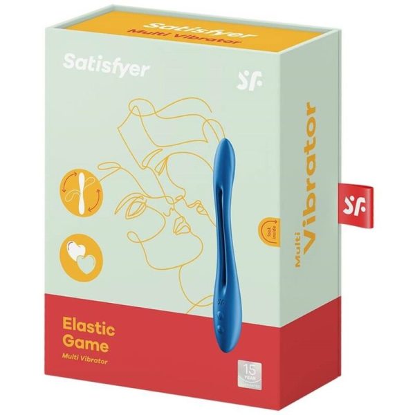 SATISFYER - ELASTIC GAME MULTI VIBRATOR BLUE - Image 4