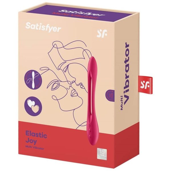 SATISFYER - ELASTIC JOY MULTI VIBRATOR RED - Image 4