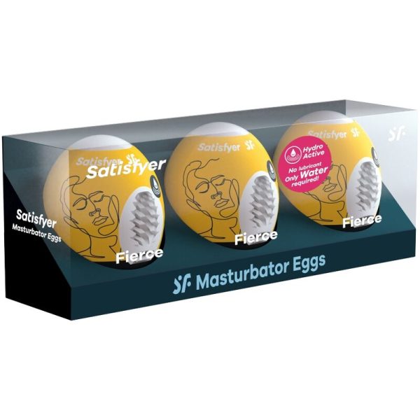 SATISFYER - 3 MASTURBATOR EGGS FIERCE - Image 2