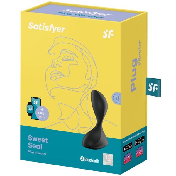 SATISFYER - SWEET SEAL VIBRATING PLUG APP BLACK - Image 4