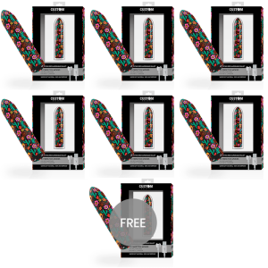 CUSTOM BULLETS - RECHARGEABLE SKULL MAGNETIC BULLET 10 INTENSITIES 6 + 1 FREE