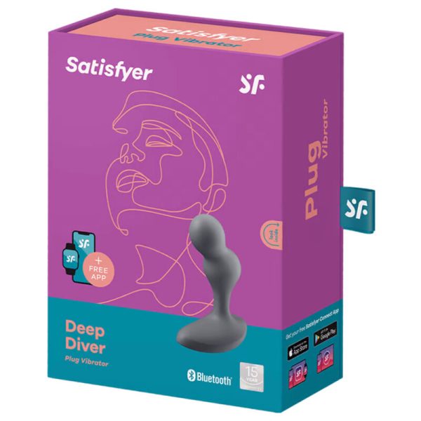 SATISFYER - DEEP DIVER PLUG VIBRADOR APP GRIS - Image 4