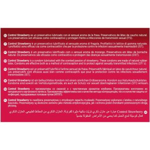 CONTROL - ADAPTA STRAWBERRY CONDOMS 144 UNITS