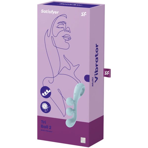 SATISFYER - TRI BALL 2 MULTI VIBRATOR BLUE - Image 4