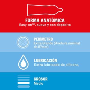 DUREX - SENSITIVE XL CONDOMS EXTRA LARGUE 10 UNITS