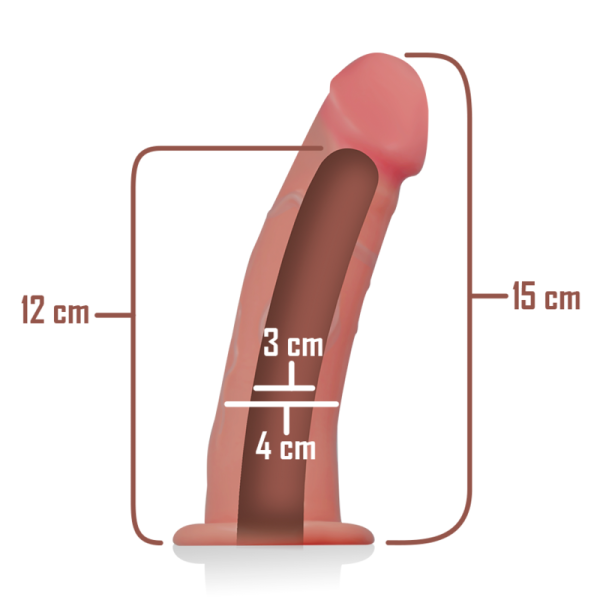 INTENSE - HOLLOW HARNESS WITH DILDO 16 X 3 CM - Image 5
