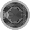 INTENSE - ALUMINUM METAL ANAL PLUG WITH BLACK GLASS SIZE M