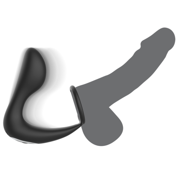 BLACKSILVER - REMOTE CONTROL ANAL MASSAGER RECHARGEABLE SILICONE BLACK - Image 4