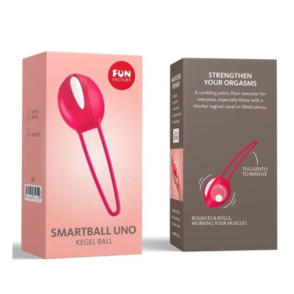 FUN FACTORY - SMARTBALL UNO WHITE/INDIA RED - Image 2