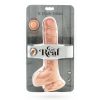 GET REAL - DUAL DENSITY DILDO 25,5 CM BALLS SKIN
