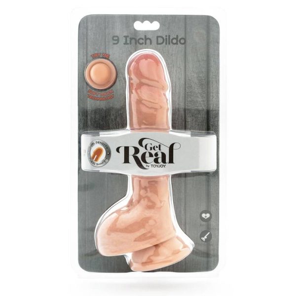 GET REAL - DUAL DENSITY DILDO 25,5 CM BALLS SKIN - Image 3