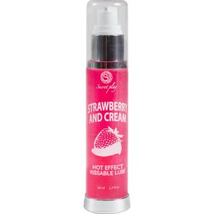 SECRETPLAY - LUBRICANT 2-1 HEAT EFFECT STRAWBERRY  CREAM 50 ML