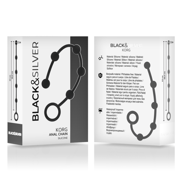 BLACKSILVER - KORG ANAL ROSARY SILICONE INITIATION 21 CM - Image 4
