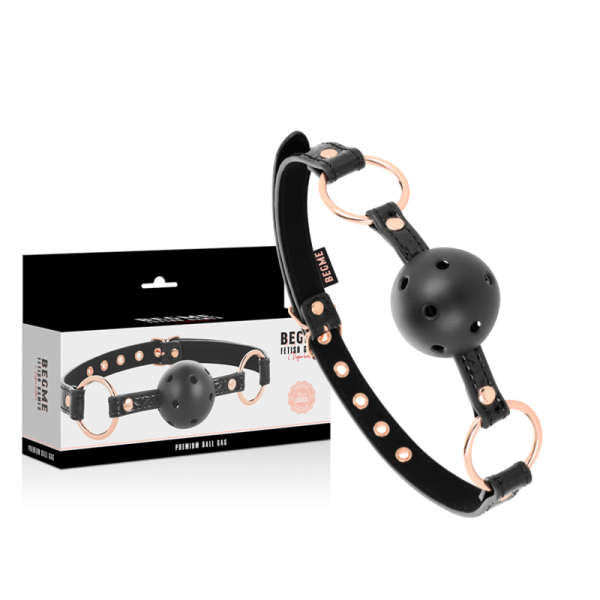 BEGME - BLACK EDITION BALL GAG VEGAN LEATHER - Image 2