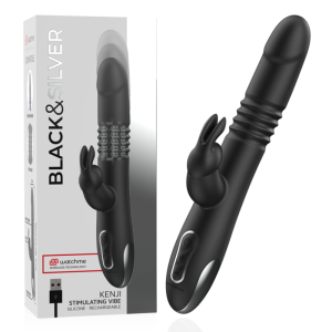 BLACKSILVER - KENJI STIMULATING VIBE COMPATIBLE WITH WATCHME WIRELESS TECHNOLOGY
