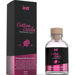 INTT MASSAGE  ORAL SEX - MASSAGE GEL WITH COTTON CANDY FLAVOR AND HEATING EFFECT
