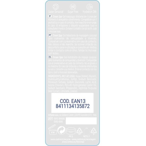 CONTROL - 2 EN 1 MASSAGE  PLEASURE MEDITERRANEAN SEA 200 ML - Image 2