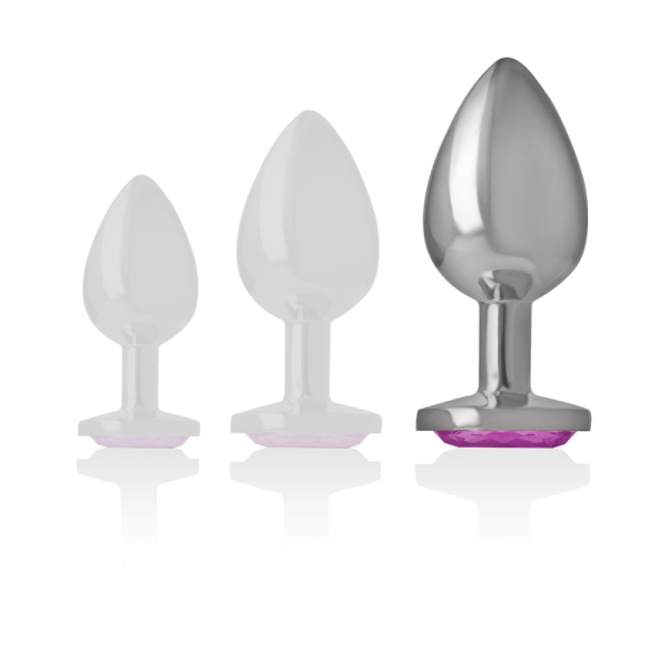 INTENSE - ALUMINUM METAL ANAL PLUG PINK HEART SIZE L - Image 5