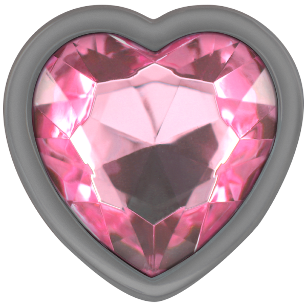INTENSE - ALUMINUM METAL ANAL PLUG PINK HEART SIZE L - Image 3