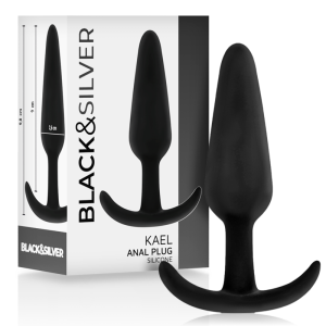 BLACKSILVER - KAEL SILICONE ANAL PLUG WITH MEDIUM HANDLE