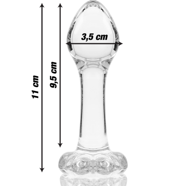 NEBULA SERIES BY IBIZA - MODELO 2 PLUG CRISTAL TRANSPARENTE 11 CM -O- 3.5 CM - Image 3