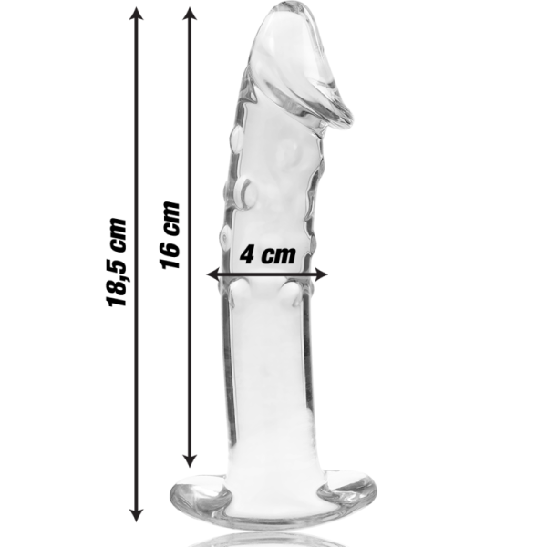 NEBULA SERIES BY IBIZA - MODELO 19 DILDO CRISTAL TRANSPARENTE 18.5 CM -O- 4 CM - Image 3