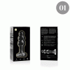 NEBULA SERIES BY IBIZA - MODELO 1 PLUG CRISTAL TRANSPARENTE 10.5 CM -O- 3 CM