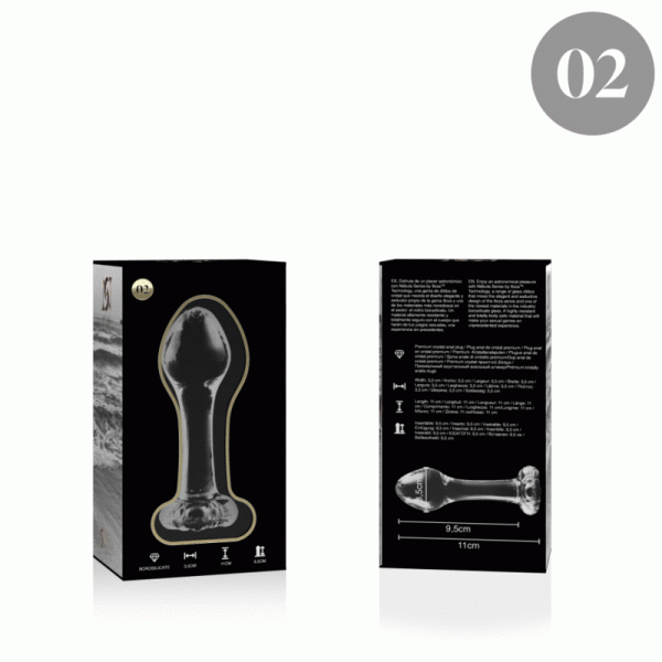 NEBULA SERIES BY IBIZA - MODELO 2 PLUG CRISTAL TRANSPARENTE 11 CM -O- 3.5 CM - Image 4
