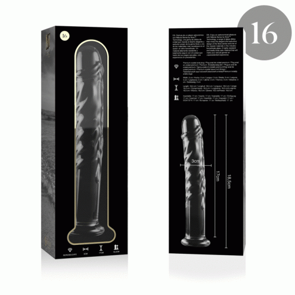 NEBULA SERIES BY IBIZA - MODELO 16 DILDO CRISTAL TRANSPARENTE 18.5 CM -O- 3 CM - Image 4