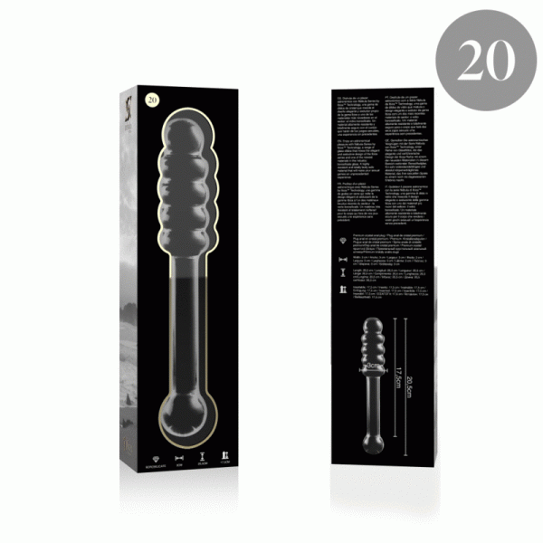 NEBULA SERIES BY IBIZA - MODELO 20 DILDO CRISTAL TRANSPARENTE 20.5 CM -O- 3 CM - Image 4