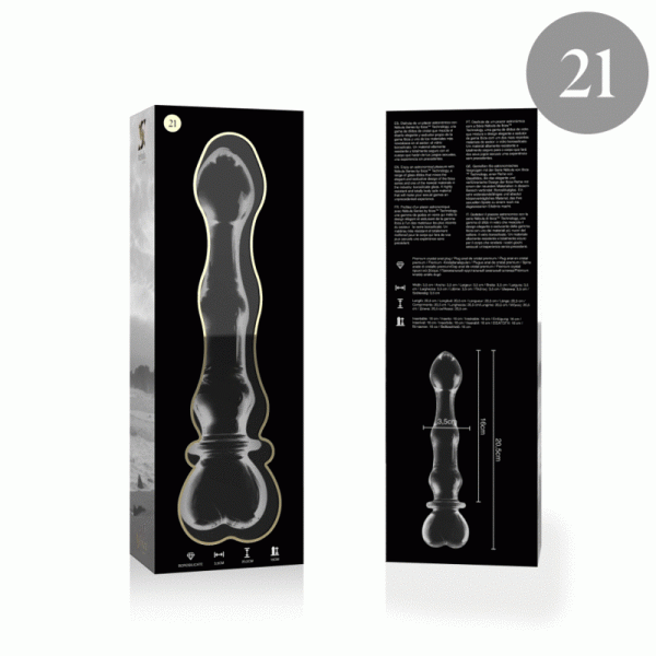 NEBULA SERIES BY IBIZA - MODELO 21 DILDO CRISTAL TRANSPARENTE 20.5 CM -O- 3.5 CM - Image 4