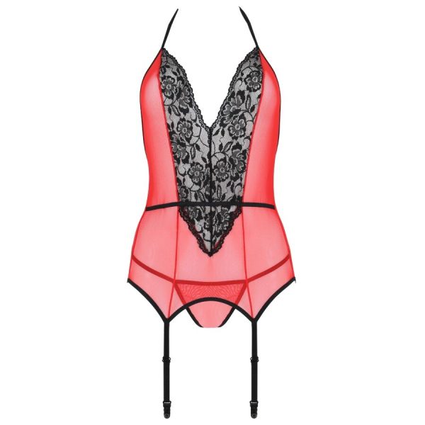 PASSION - PEONIA CORSET EROTIC LINE ROJO S/M - Image 4