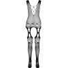 PASSION - BS099 BODYSTOCKING NEGRO TALLA UNICA