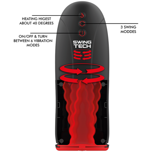 JAMYJOB - SWING-R HEATING EFFECT, SWING TECH AND VIBRATION MASTURBATOR - Image 2