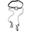 FETISH FANTASY SERIES - GAG WITH NIPPLE CLAMPS