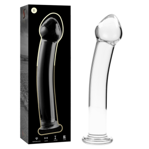 NEBULA SERIES BY IBIZA - MODELO 11 DILDO CRISTAL TRANSPARENTE 16 CM -O- 3 CM