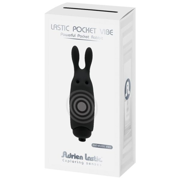 ADRIEN LASTIC - LASTIC POCKET BLACK RABBIT VIBRATOR - Image 5
