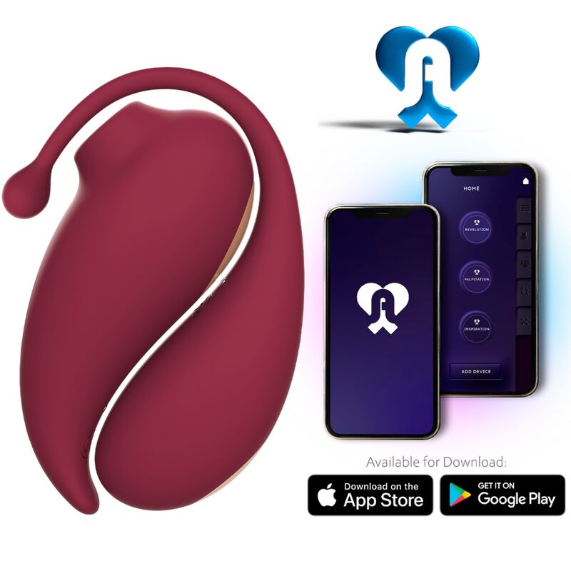 ADRIEN LASTIC - INSPIRATION CLITORIS STIMULATING WAVES + RED VIBRATING EGG - FREE APP